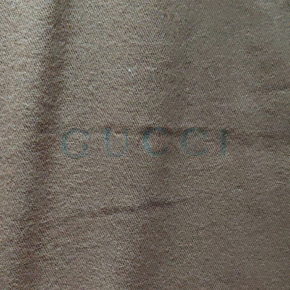 Gucci drawstring dust bag Brown 15x8.5 inches Made In Italy